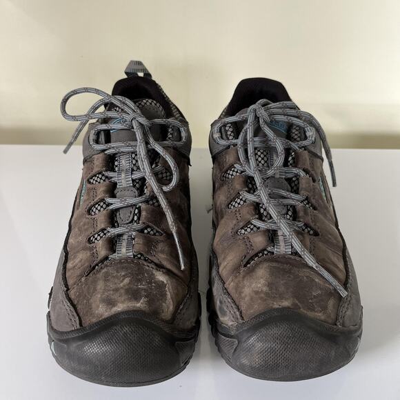 KEEN Targhee II Waterproof Hiking Shoes Womens Size 7 Brown Gray Leather Trail - Picture 5 of 10